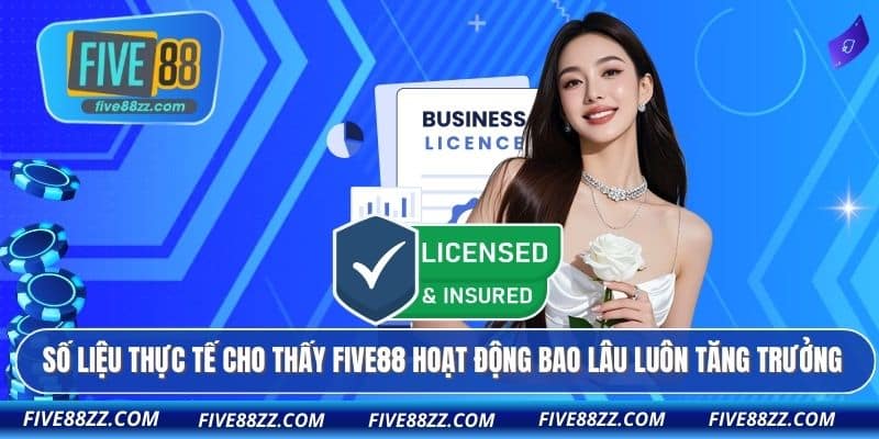 Số liệu thực tế cho thấy FIVE88 hoạt động bao lâu luôn tăng trưởng
